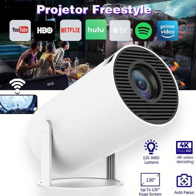 PROYECTOR SMART HD 4K, CON WIFI Y ANDROID 11 | LLEVA EL CINE A TU CASA